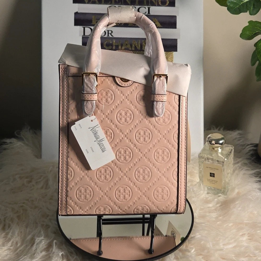Tory Burch NWT Mini T Monogram Leather Tote Bag